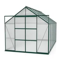 Vitavia Gewächshaus Phönix 11500 HKP, inkl. Fundament, ca. B257/H254/T448 cm, Dunkelgrün