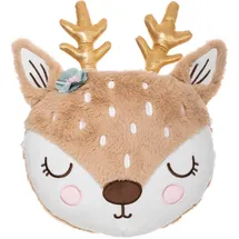 Atmosphera Créateur d'intérieur Reh Kinderkissen 31 x 38 cm Kastanienbraun