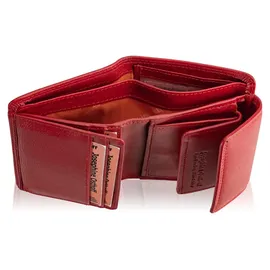 Josephine Osthoff Handtaschen-Manufaktur Josephine Osthoff Geldbörse klein Damen Herren rot