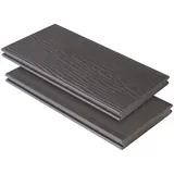 KOVALEX WPC-Terrassendiele 300 x 14,5 x 2 cm grau-braun