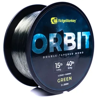 RidgeMonkey Orbit Double 300 M Verjüngtes Vorfach - Green - 0.330-0.600 mm