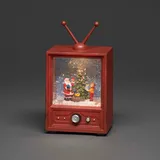 Konstsmide LED Fernseher mit Weihnachtsmann und Kind Warmweiß 4372-000