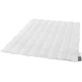 Traumnacht Basis leichte Daunendecke mit neuen weißen Daunen (60%) und Federn (40%), DIN EN 12934, 155 x 220 cm, Down Pass und Öko-Tex zertifiziert, produziert nach deutschem Qualitätsstandard