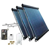 Röhrenkollektor Solarpaket Vakuumröhrenkollektor HP30-3 14,67 m2 Flachdach Solar