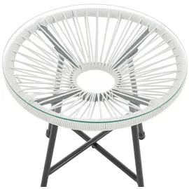 Svita TULUM Balkonmöbel-Set 3-tlg. weiß