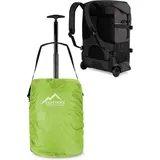 Normani Rucksack mit Trolleyfunktion 37 L und Regenüberzug in Limette | Gr.: onesize