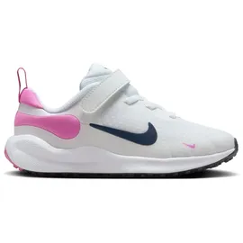 Nike Revolution 7 Sneaker mit Klettverschluss Kinder 103 white/midnight navy-playful pink 28.5