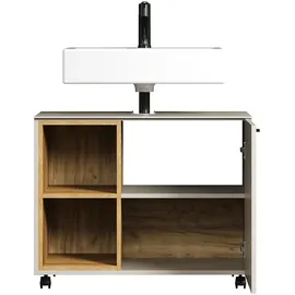 trendteam Waschbeckenunterschrank Sao Paulo Dekor Beige Kaschmir