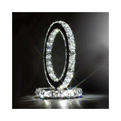 Goeco - Art und Weise Edelstahl-Kristall-Tabellenlampe Nachttischlampe moderne Art Kreatives