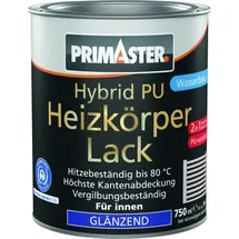 Primaster Hybrid PU-Heizkörperlack weiß glänzend 0,75 l