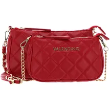 Valentino Ocarina Schultertasche Leder Rot
