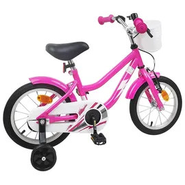 vidaXL Kinderfahrrad 12 Zoll Dunkelrosa