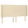 vidaXL Boxspringbett mit Matratze & LED Creme 160x200 cm Stoff