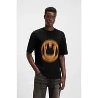 HUGO BOSS T-Shirt "Nalax", Damen, Gr. L, schwarz (schwarz001),