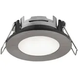 Nordlux Leonis Einbaustrahler, IP65, 4000 K, 400 lm, nickel gebürstet (49200155)