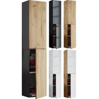 VCM Badezimmerschrank, Badmöbel Hochschrank Badschrank Lendas