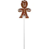 FD - Figur Pfefferkuchen Mann Stecker 20,5 X 6 X 1 Cm Braun Weihnachtsfigur