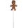 FD - Figur Pfefferkuchen Mann Stecker 20,5 X 6 X 1 Cm Braun Weihnachtsfigur