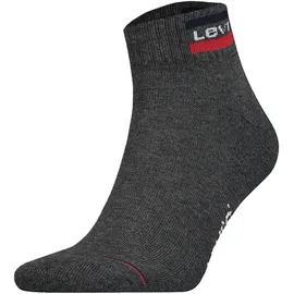Levi's Kurzsocken 2 Paar Grau/Schwarz 39-42