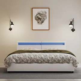 Home Deluxe Nube LED mit Matratze 270 x 200 cm weiß