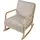 Beliani Schaukelsessel SORSELE Cord 65 x 79 x 81 cm Beige