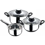 San Ignacio Sg-8170 Kochtopfset 5 Einheiten Silber  Silber One Size - Silber