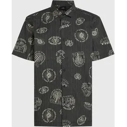 ONEILL Herren Hemd PRINT SHIRT, Black Mystical, XXL