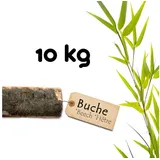 BooGardi Kaminholz Feuerholz kaminfertig, 10 kg, (Buchenholz 10kg im Karton), Hartholz getrocknet Ofenholz Buche Eiche Kiefer braun