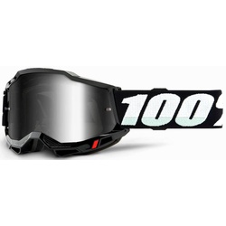 100 Percent Accuri 2, lunettes miroirs - Noir/Blanc Argent Réfléchissant