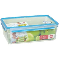 Emsa Clip & Close rechteckig transparent/blau 11,1 cm 5,4 l