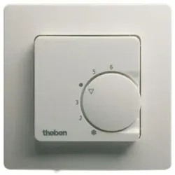 Theben 7480131 UP-Raum-Thermostate für Heizen bzw. Kühlen, m. Rahmen RAMSES 748 RA