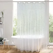 luxuskollektion Duschvorhang 180 x 190 cm durchsichtig