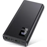 hganus Power Bank 24000mAh,Powerbank klein Aber stark (USB C Output & Input) 5A Externer Handyakkus mit Schnellladefunktion,Powerbank Große Kapazität Kompatibel mit iPhone 14 13 12 Samsung Apple Xiaomi