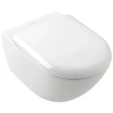 Villeroy & Boch Antao Tiefspül-WC spülrandlos, wandhängend, mit TwistFlush, Badkeramik, weiß alpin ceramicplus