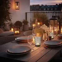Briloner LED Akku-Tischleuchte Sunora grau 15 cm warmweiß dimmbar