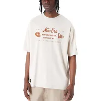 New Era Print-Shirt Oversize HERITAGE PATCH beige S