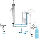 bietal® Sprudel Tafelwasseranlage BT-25U Schanksäule Joystick ohne Filteranlage