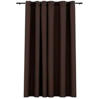 VidaXL Verdunkelungsvorhang Ösen 290 x 245 cm taupe Leinenoptik