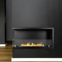 Divina Fire Eingebauter Bioethanol-Eckkamin 90x45 SUTRI 90 SX