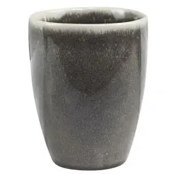 Chic Antique Calais Becher, H10/D8 cm, kohle
