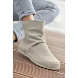 VIVANCE Stiefelette Damen hellgrau/creme Gr.37