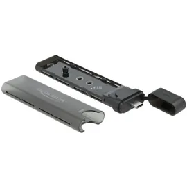 DeLock Externes USB Type-C Combo Gehäuse für M.2 NVMe PCIe oder SATA SSD - werkzeugfrei