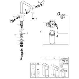 Grohe Blue Pure Start Einhebelmischer Chrom