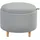 Homcom Sitzhocker Ottomane mit Stauraum Polyester 56 x 42 x 56 cm Grau