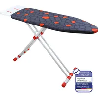 Harbinger Bügelbrett, Bügeleisen Ablage, Bügelbrettbezug 36X114cm, Höhe 50-80cm, Schwarz,