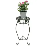DanDiBo Ambiente DanDiBo Blumenhocker Metall Grün Rund 60 cm Blumenständer 96008 M Blumensäule Antik Pflanzenständer Pflanzenhocker Vintage
