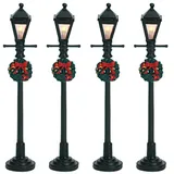 Lemax Gas Lantern Street Lamp Set von 4