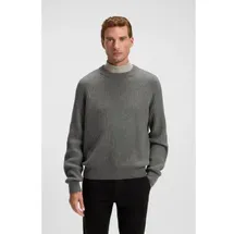 Boss für Herren. 50548674 Klacier grauer Pullover (S), Lässig, Wolle