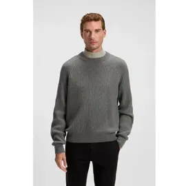 Boss für Herren. 50548674 Klacier grauer Pullover (S), Lässig, Wolle