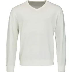 Head Pullover V-Neck (Merinowolle) weiss Herren